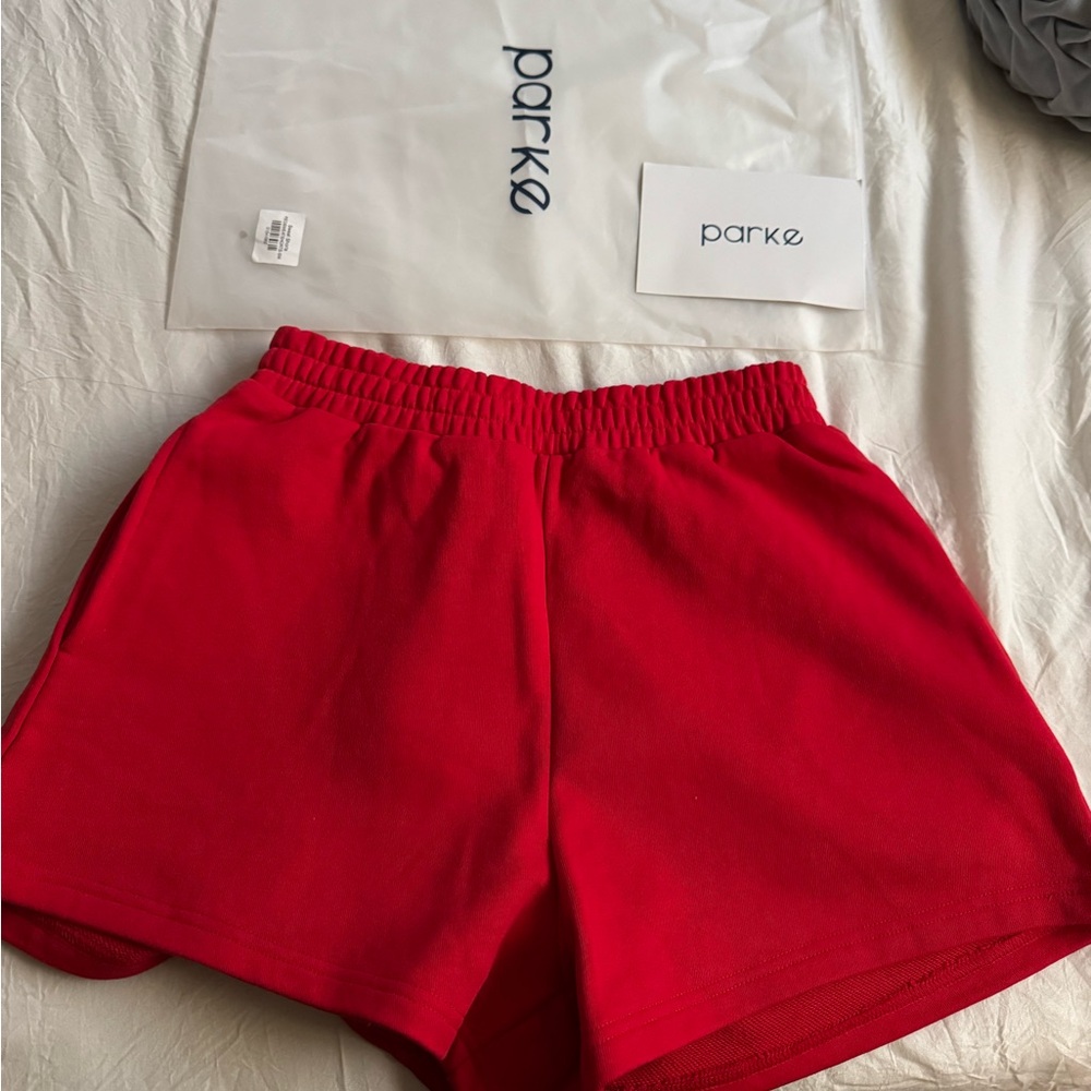 Parke Red Sweat Shorts
